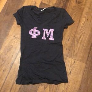 Phi Mu letter shirt